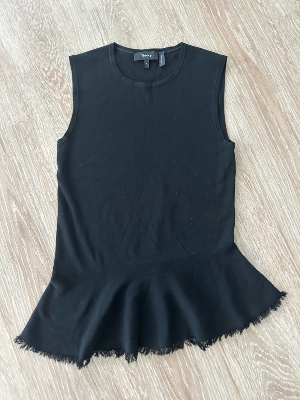 Theory Black Sleeveless Top